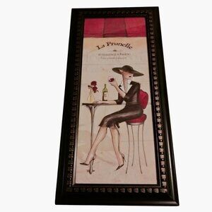 La Prunelle Bistro Wall Art Fine Cuisine French Framed Print Cafe